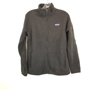 Patagonia Size Medium Better Sweater Dark Charcoal Gray Fleece Jacket
